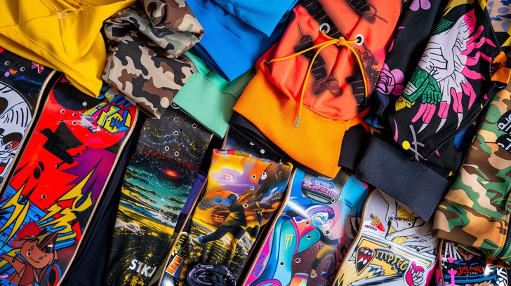 Free Colorful Apparel Array Image - Apparel, Colorful, Skateboards ...