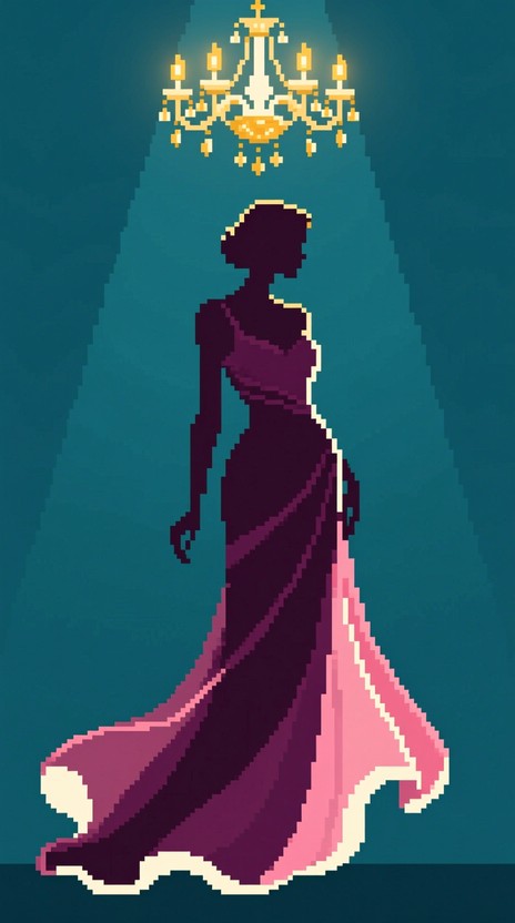 Free Pixel Gown Elegance Image | Download at StockCake