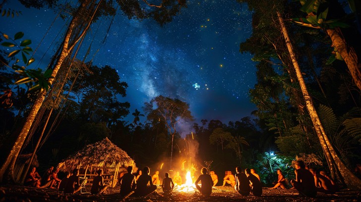Free Starry Night Gathering Image - Starry, Night, Gathering | Download ...