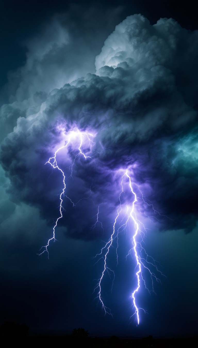 Free Lightning Strikes Night Image - Lightning, Storm, Thunder ...
