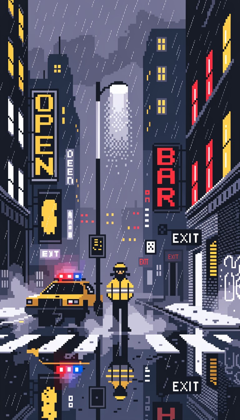 Free Pixel Police Patrol Image - Pixel, Retro, Police | Download at ...