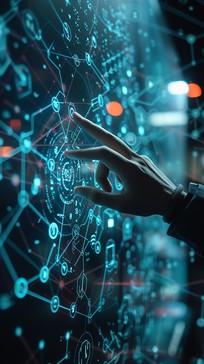 Free Interactive Data Interface Image - Technology, Hologram ...