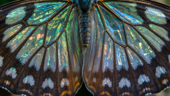 Free Iridescent Wing Patterns Image - Butterfly, Kaleidoscope, Symmetry ...