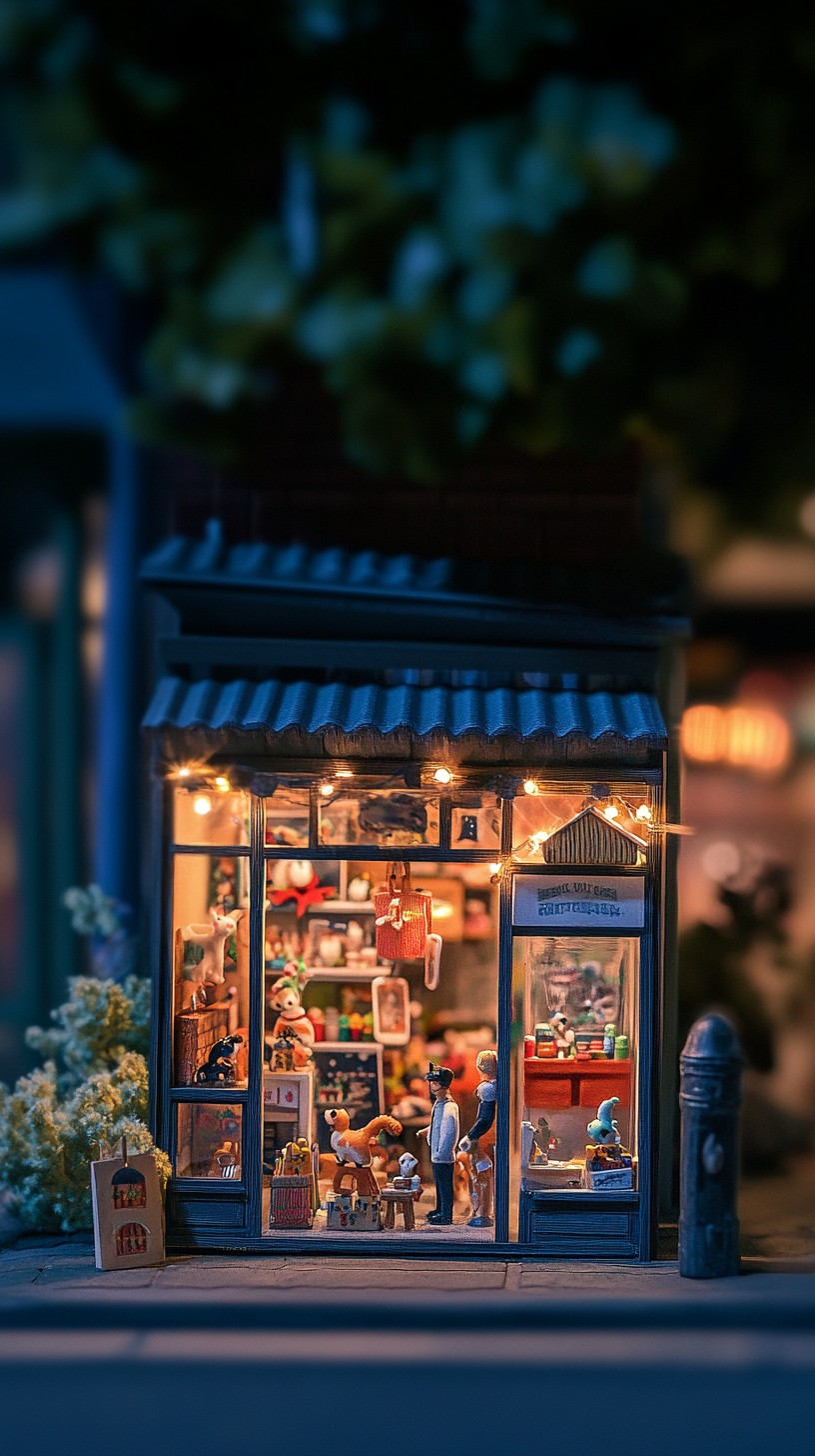 Mini Things. Shop Free Charming miniature shop Image - Miniature, Shop, Dusk | Download ...