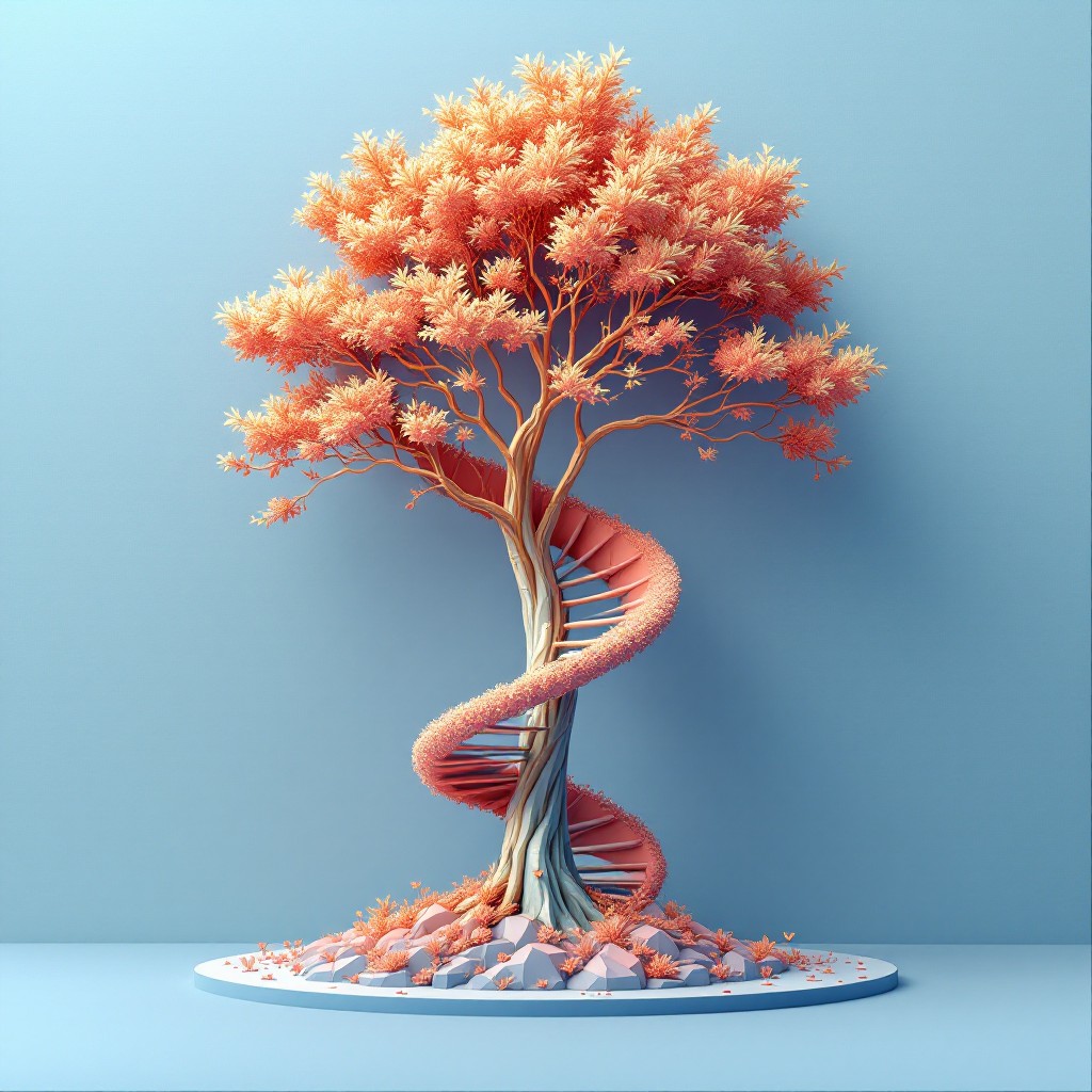 Free DNA Tree Fusion Image - Dna, Tree, Helix | Download at StockCake