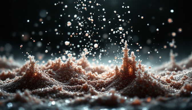Free Illuminated dust landscape Image - Particles, Dust, Macro ...