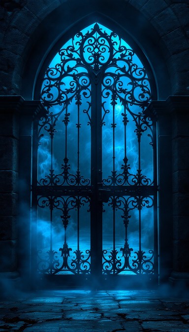 Free Gothic Gateway Silhouette Image - Gothic, Victorian, Gate ...