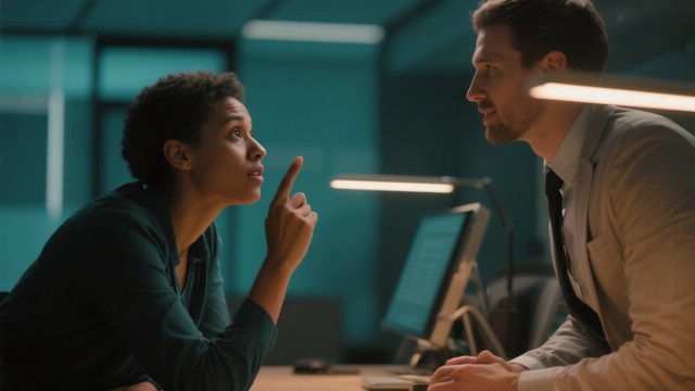 Free Teal-lit conversation Image - Conversation, Professional, Teal ...