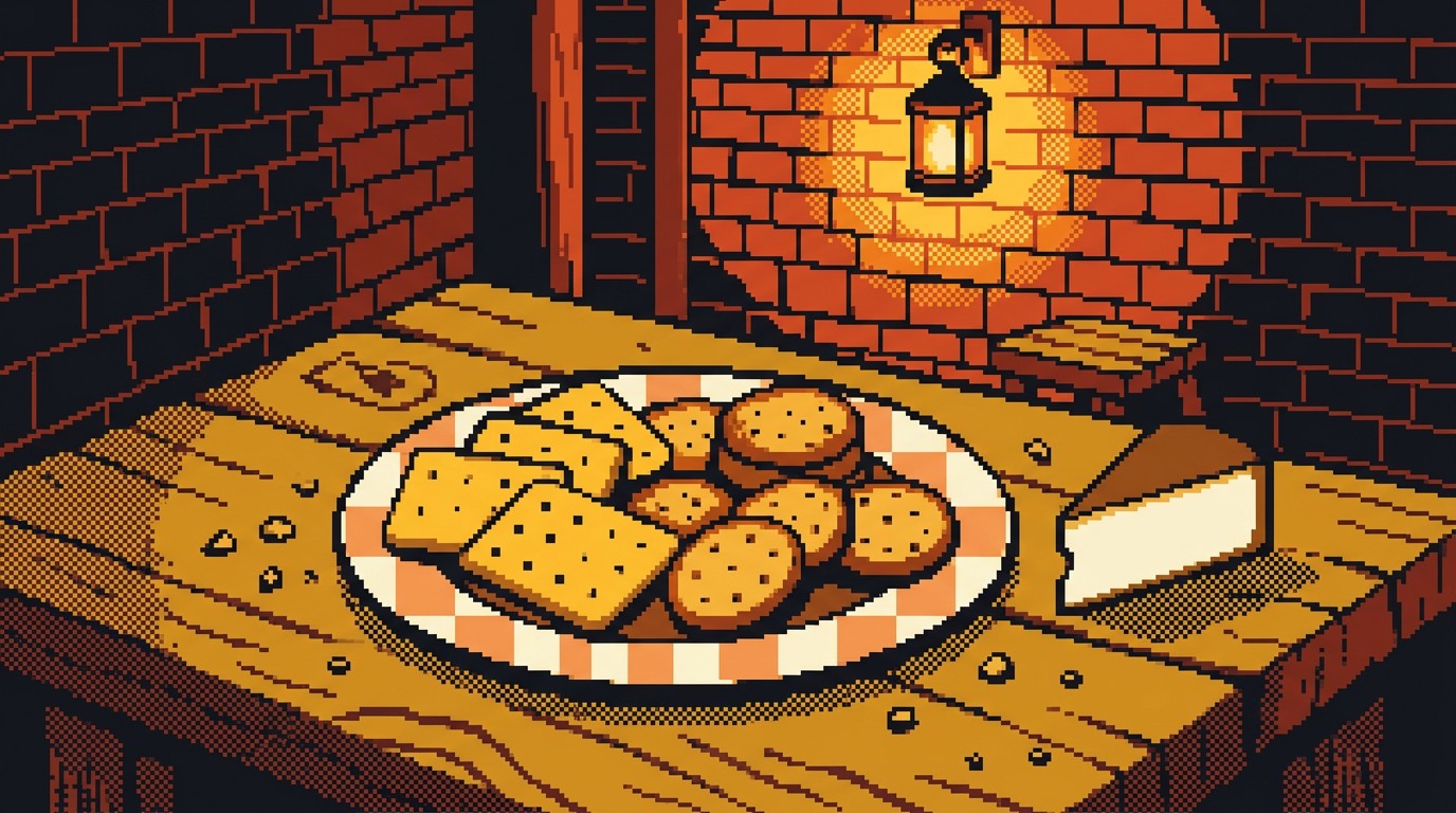 Free Pixel Tavern Snacks Image - Pixel, Retro, Crackers | Download at ...