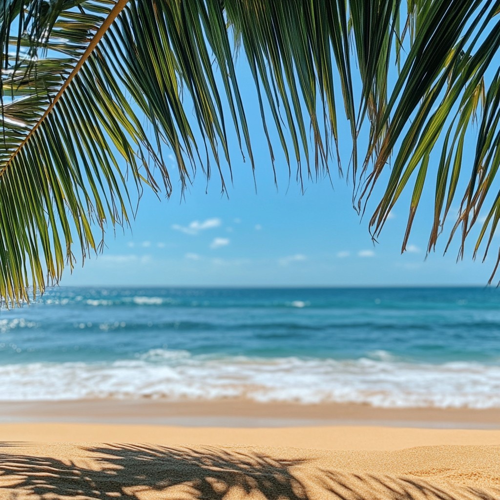 Free Tropical Beach View Image - Tropical, Beach, Palms | Download at ...
