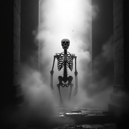 Skeleton Mist Icon Free Skeleton In Mist Image - Skeleton, Mist, Gothic | Download at ...