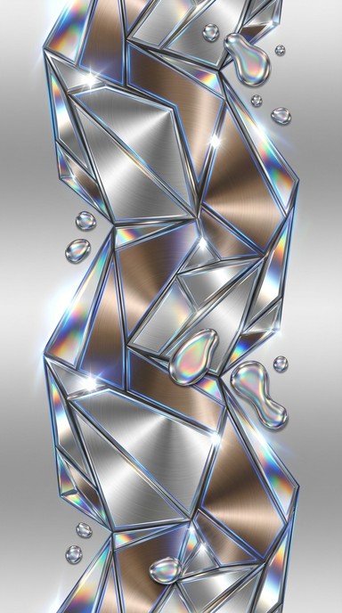 Free Metallic Crystal Geometry Image - Metallic, Geometric, Crystalline ...