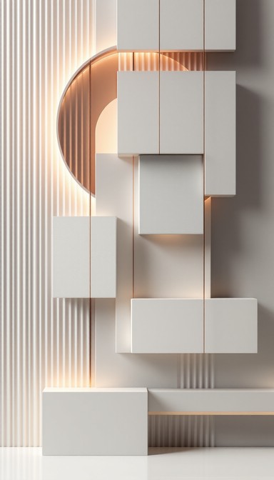 Free Floating Geometric Panels Image - Minimal, Geometric, Floating ...