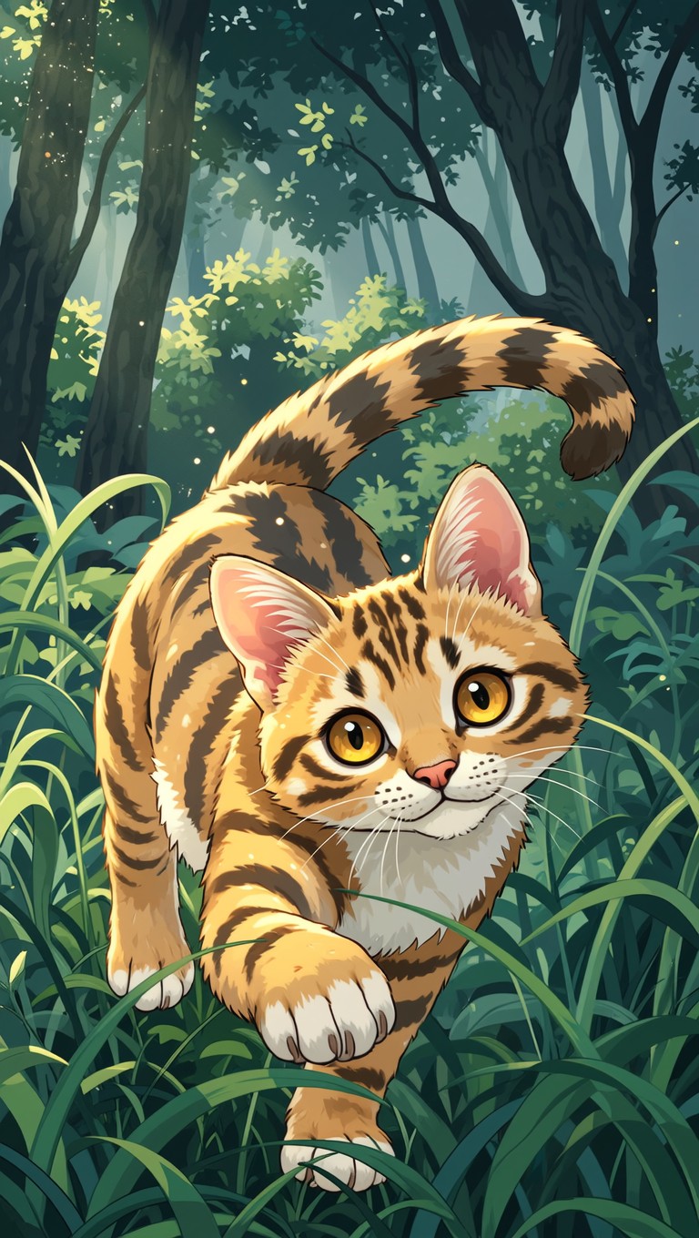 Free Curious Forest Cat Image - Cat, Tabby, Feline | Download at StockCake