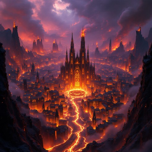 Free Glowing Volcanic Hellscape Image - Volcanic, Obsidian, Crimson ...