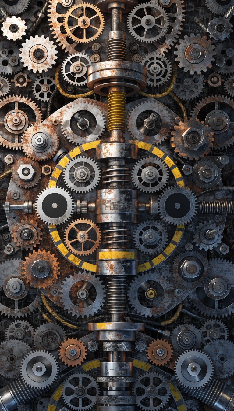 Free Industrial Gear Pattern Image - Mechanical, Gears, Industrial ...