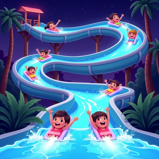 Free Glowing Aquatic Thrill Image - Neon, Children, Glowing | Download ...