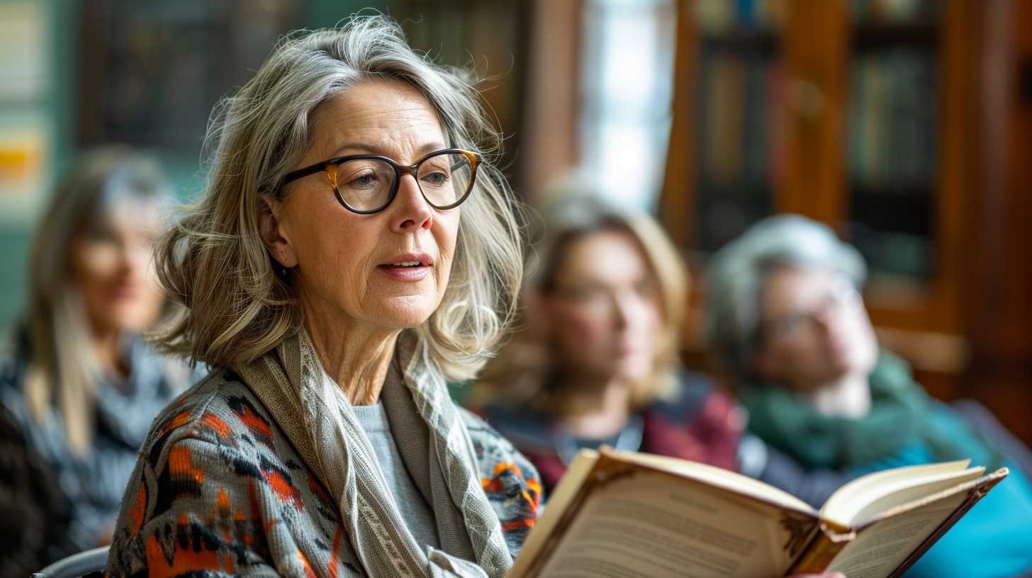 Free Focused Reading Session Image - Reading, Woman, Senior | Download ...