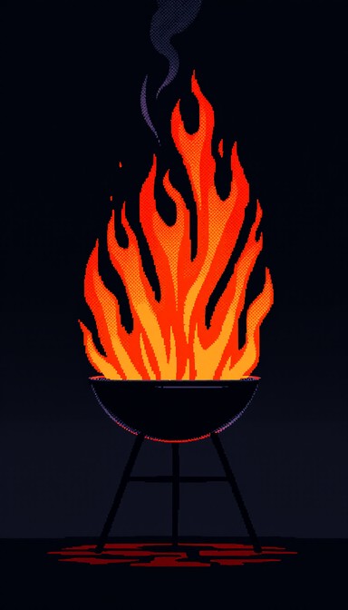 Free Cozy Pixel Fire Image - Pixel, Fire, Campfire | Download at StockCake