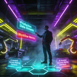 Projectleader Free Photo Factory Free Futuristic Factory Leadership Image - Cyberpunk, Manufacturing ...