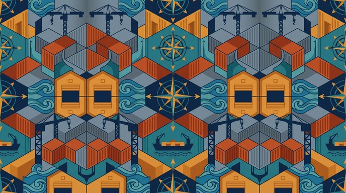 Free Maritime Industrial Pattern Image - Geometric, Maritime, Nautical ...