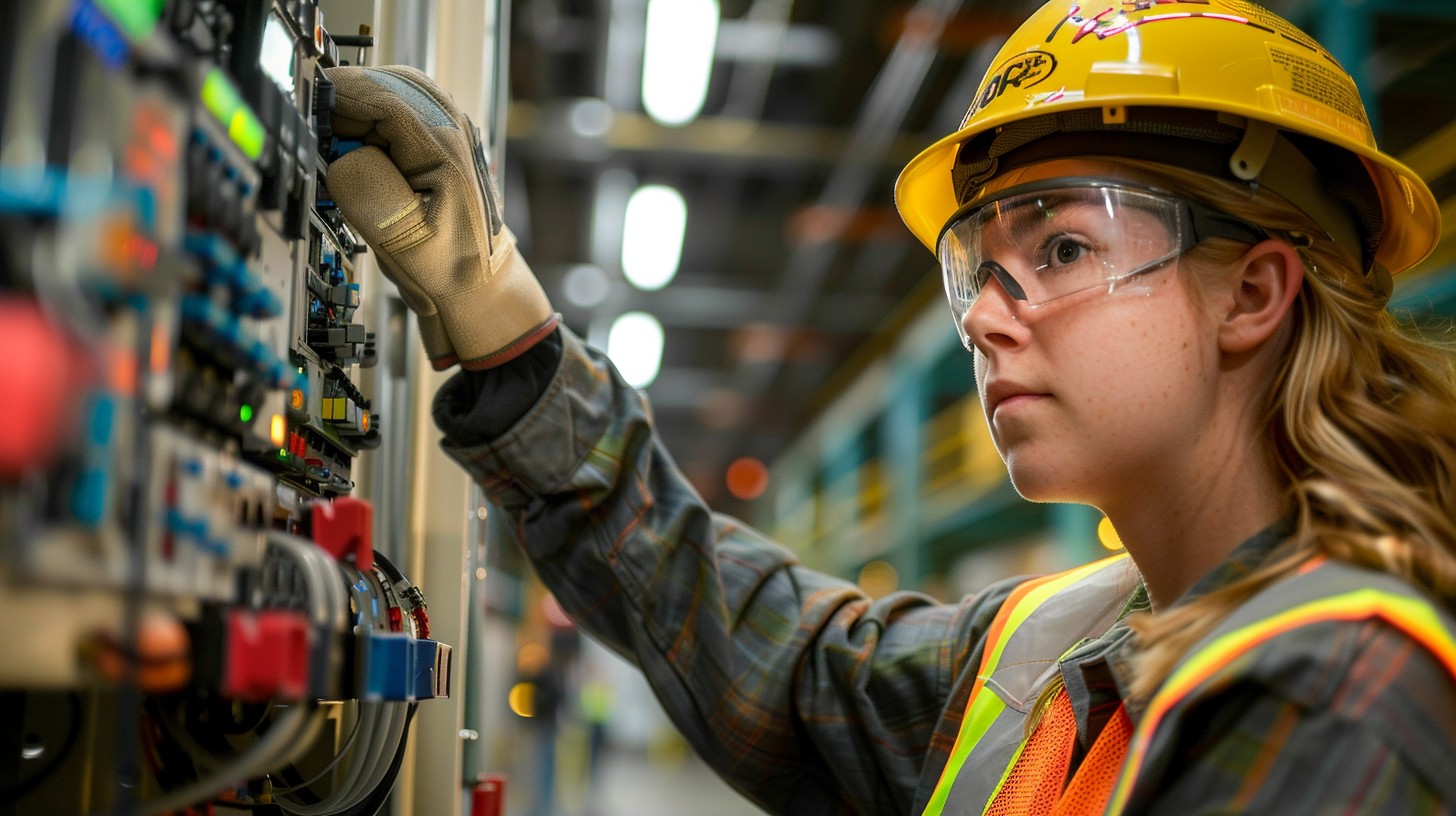 Job Work Technically Free Focused Technical Work Image - Technician, Industry, Female ...