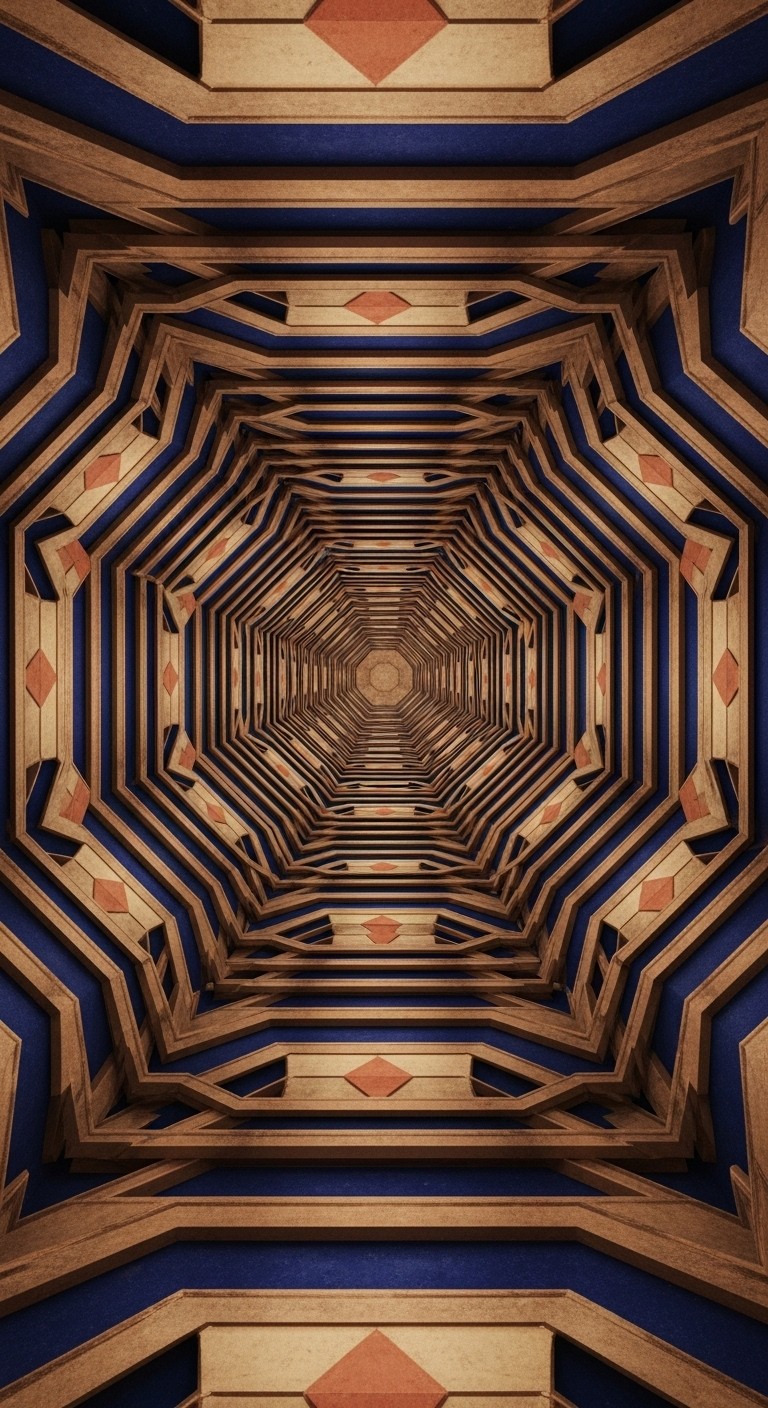 Free Infinite Geometric Tunnel Image - Octagonal, Corridor, Infinity ...