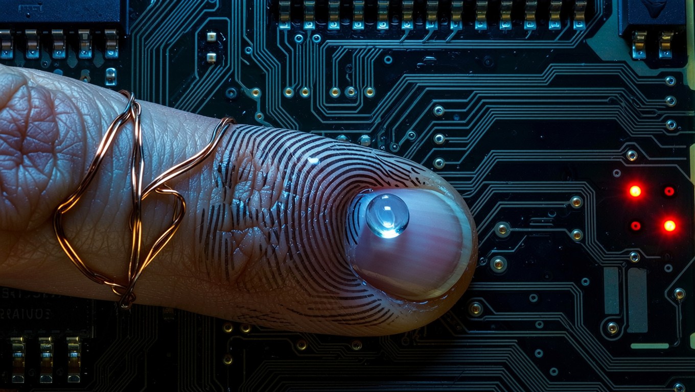 Free Digital Skin Fusion Image - Fingerprint, Circuitry, Technology ...