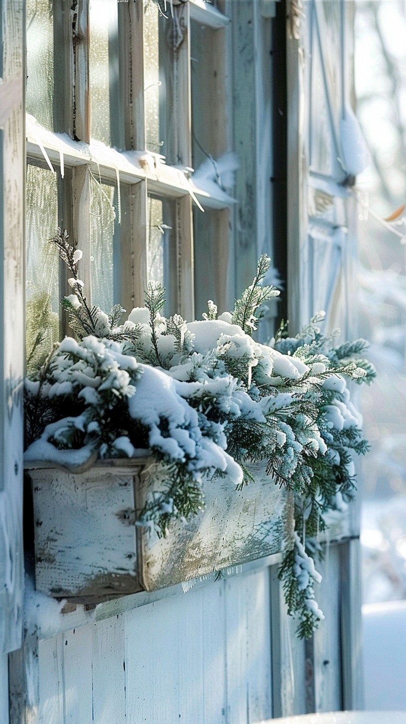 Free Snowy Window Decor Photo - Snow, Window, Decor | Download at StockCake