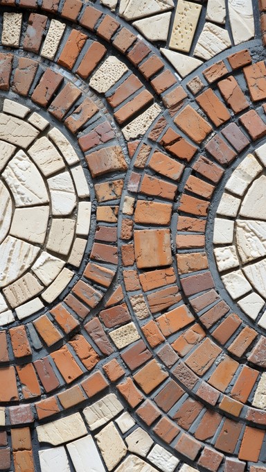 Lava Circle Pattern Free Circular Stone Pattern Image - Circular, Mosaic, Terracotta ...
