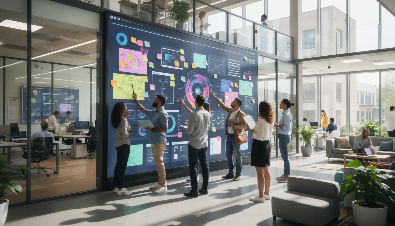Free Digital Brainstorming Session Image - Teamwork, Collaboration ...