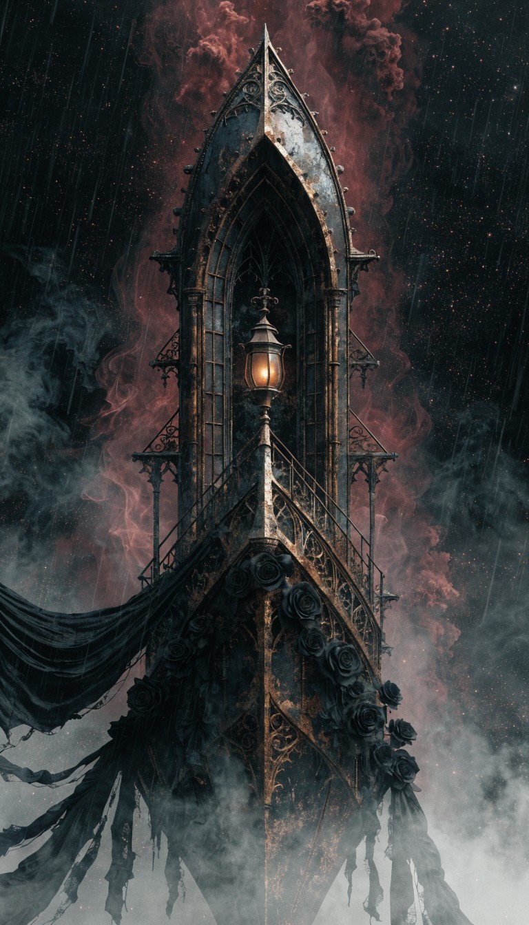 Free Gothic Spaceship Ascending Image - Spaceship, Victorian, Gothic ...
