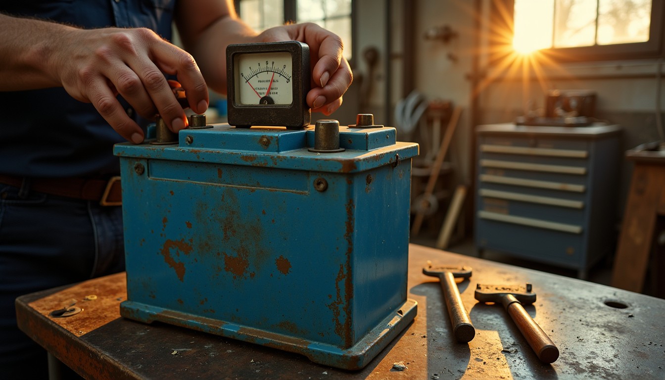 Free Vintage Battery Testing Image - Vintage, Battery, Workshop ...