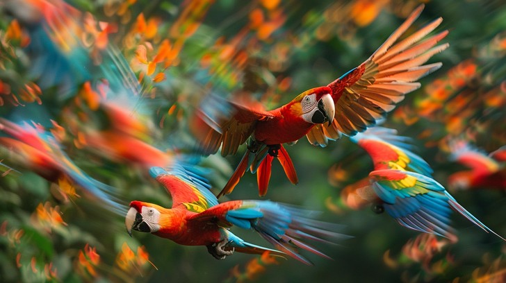 Free Vibrant Parrot Flight Image - Parrots, Scarlet, Macaws | Download ...