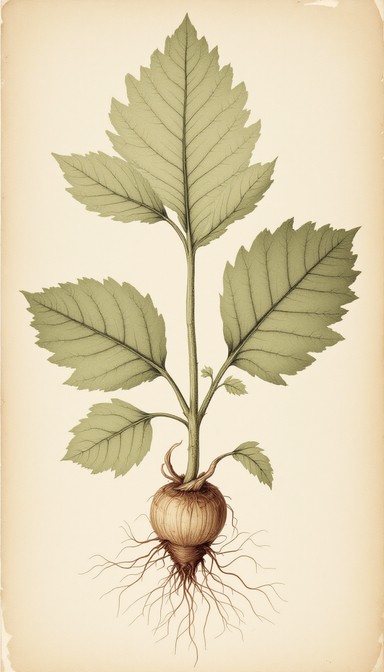 Sage Taproot Free Vintage Burdock Illustration Image - Botanical, Vintage ...