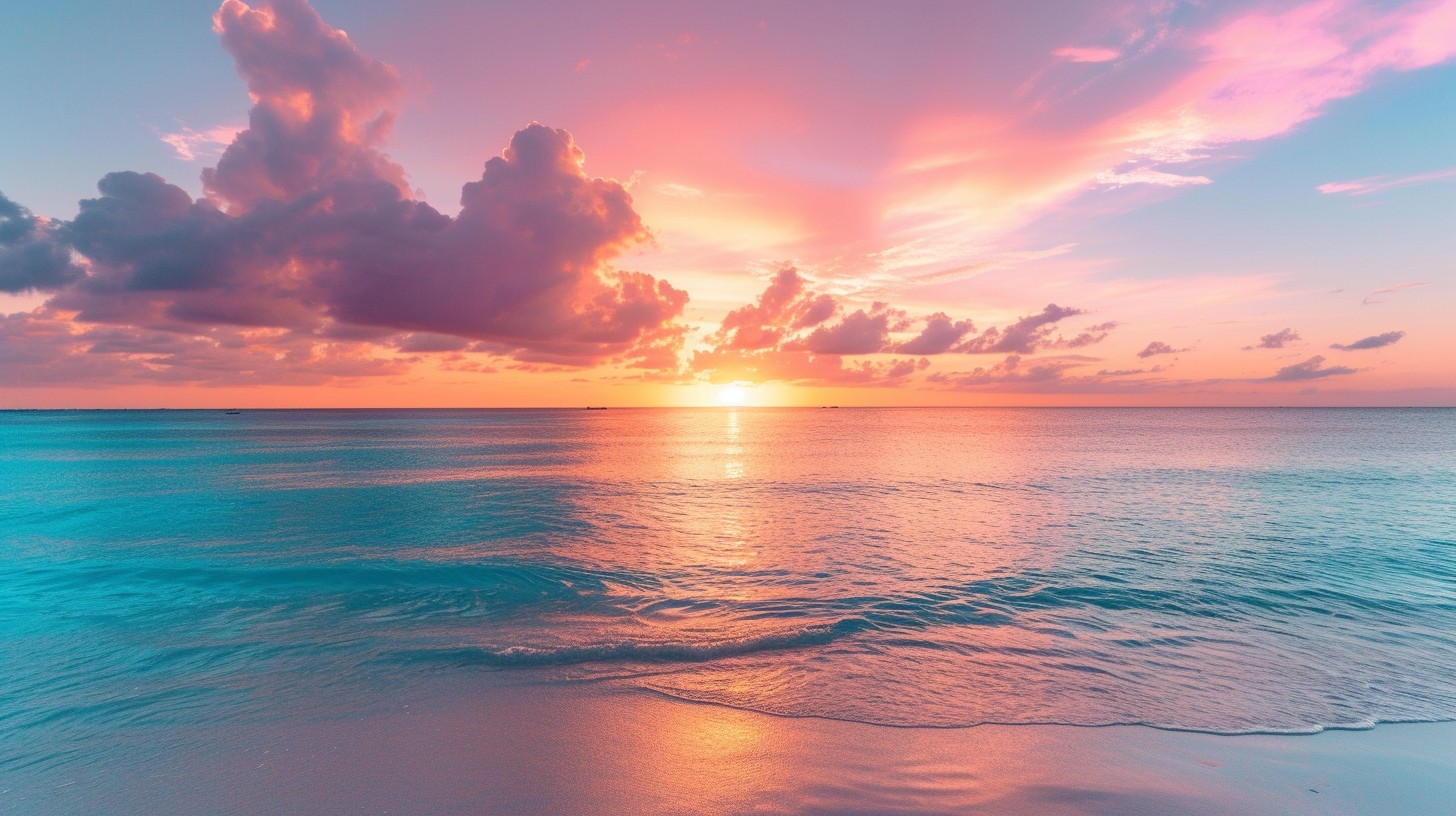Free Sunset Ocean Serenity Image - Sunset, Ocean, Sky | Download at ...