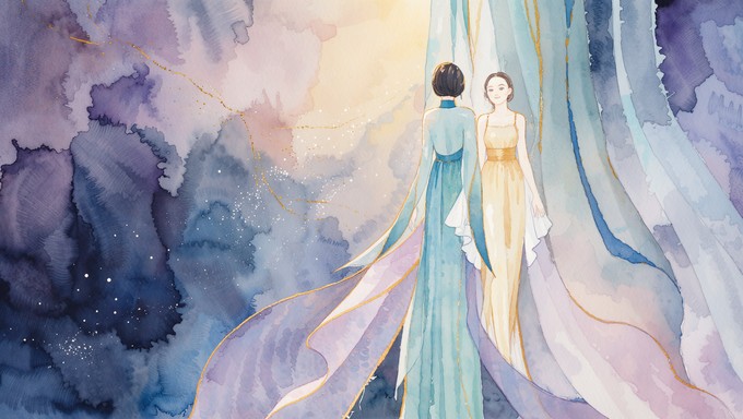 Free Cosmic Friendship Connection Image - Watercolor, Ethereal, Cosmic ...