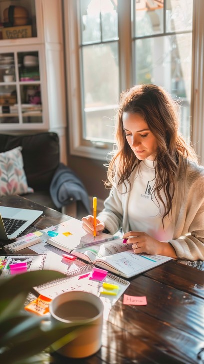 Free Focused Study Session Image - Studying, Woman, Sunlight | Download ...
