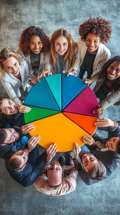 Free Team holding wheel Image - Team, Diversity, Collaboration ...
