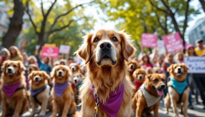 Protesting Dogs Free Dogs For Change Image - Dogs, Demonstration, Golden | Download at ...