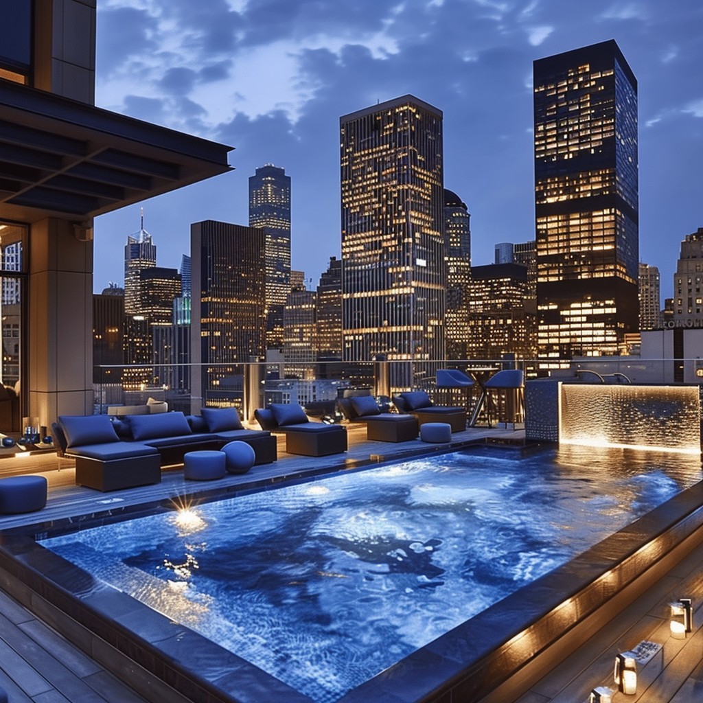 Free Luxurious Urban Pool Image - Cityscape, Luxury, Rooftop | Download ...
