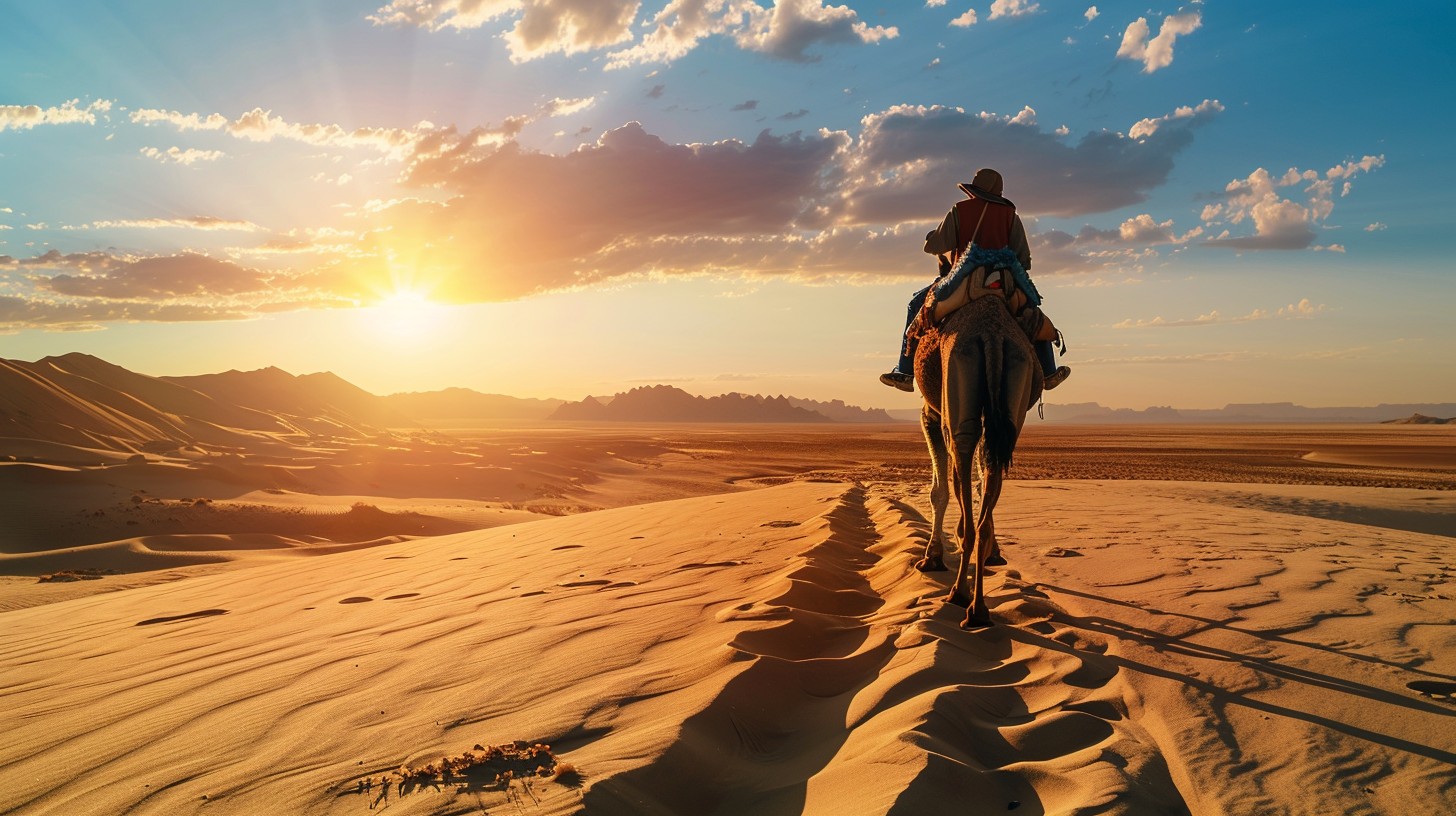 Free Desert Camel Ride Image - Desert, Camel, Sunset | Download at ...