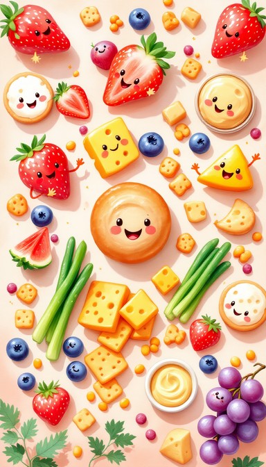 Simple Image Snack Free Happy Snack Party Image - Illustration, Children, Snacks ...