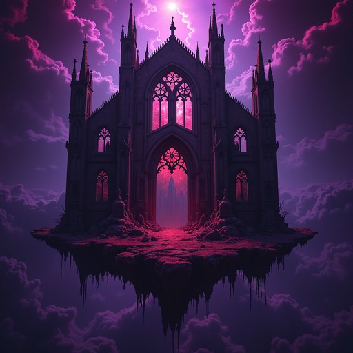 Free Ethereal Pixel Sanctuary Image - Gothic, Cathedral, Cosmic ...