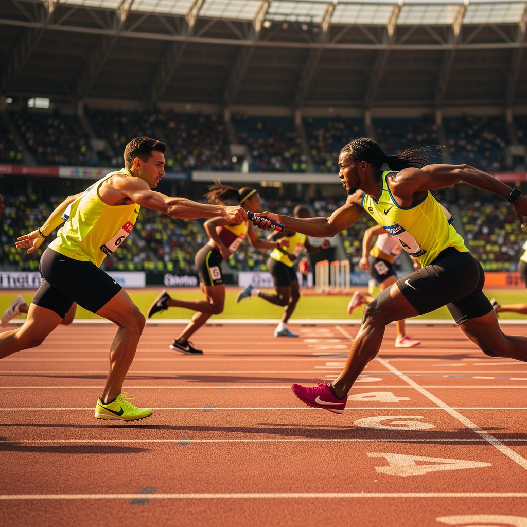 Reply Race Free Relay Race Teamwork Image - Relay, Race, Baton | Download at StockCake