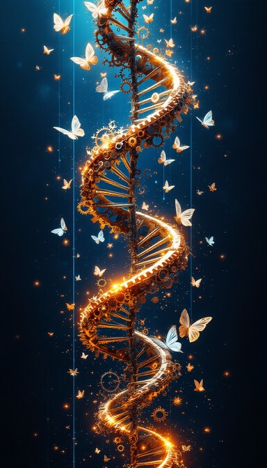 Free Mechanical DNA Spiral Image - Gears, Butterflies, Dna | Download ...