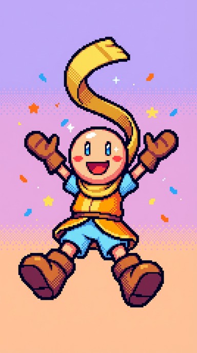 Free Joyful Pixel Victory Image - Pixel, Retro, Gaming | Download at ...