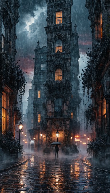 Free Rainy Gothic Romance Image - Gothic, Rain, Cityscape | Download at ...