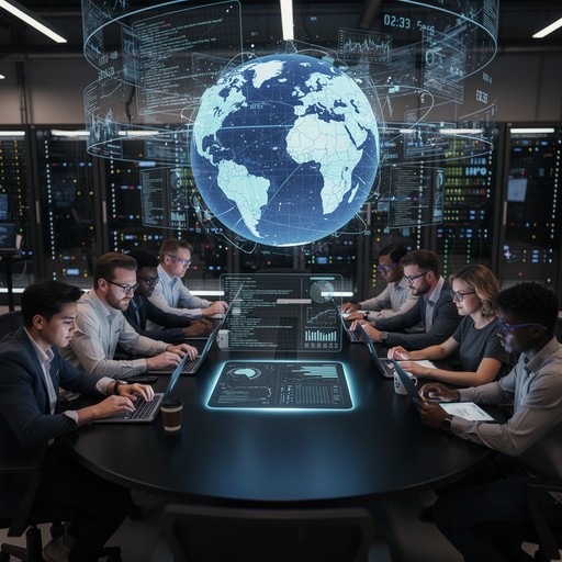 Free Global Data Analysis Image - Technology, Teamwork, Hologram ...