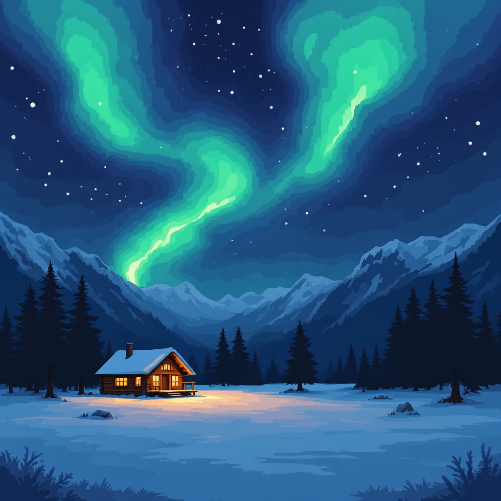 Free Northern Lights Cabin Image - Aurora, Borealis, Cabin | Download ...